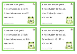 Lente rekenraadsels tot 100 – bewegend leren