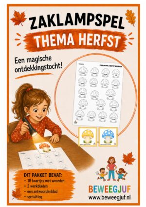Zaklampspel woorden herfst