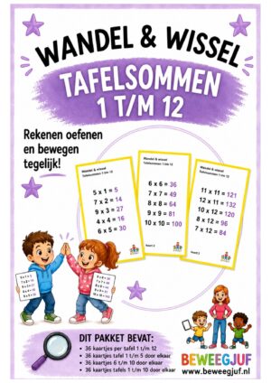 Wandel & wissel tafels 1 t/m 12